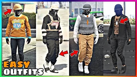 Top 4 Easy To Make Male Tryhard Outfits Using Clothing Glitches #19 (GTA Online)