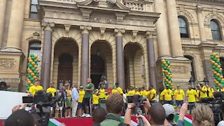 SOUTH AFRICA - Cape Town - Early B performs at the Springboks Victory tour at the Civic Centre(Video) (toF)