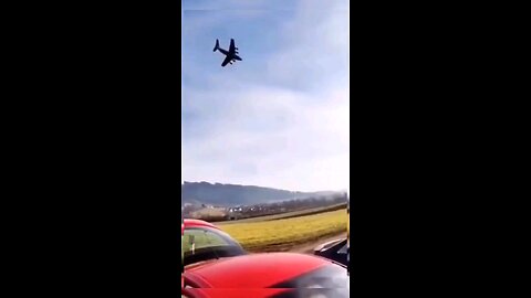Plane about to crash