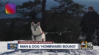 Man and dog homeward bound after missing 5 days in Northern Arizona