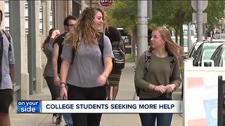 Record high numbers of more college students seeking mental health help