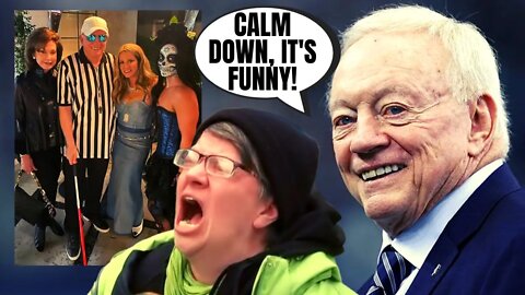 Jerry Jones UNDER ATTACK Over "Blind" Referee Halloween Costume | Promotes "Harmful Stereotypes"