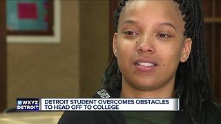 Detroit student overcomes obstacles to head off to college