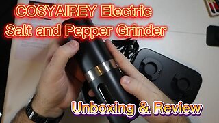 COSYAIREY Electric Salt and Pepper Grinder Unboxing and Review