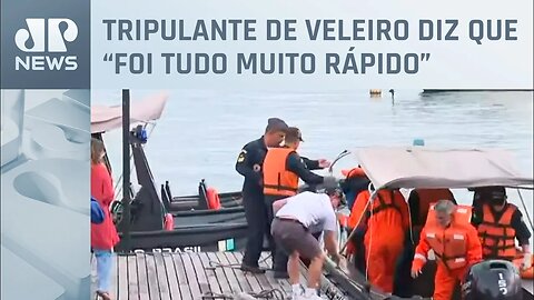 Veleiro naufraga após ser atingido por baleia na costa de Ilhéus na Bahia