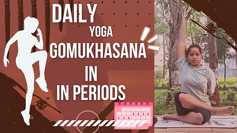 Gentle Yoga For Periods | Gomukhasana | Yoga for Healthy Uterus | #periods