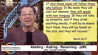 Abiding - Asking - Receiving - pt#2 - 23.03.16 - with #pauldeneui