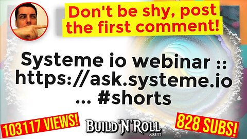 Systeme io webinar :: https://ask.systeme.io ... #shorts