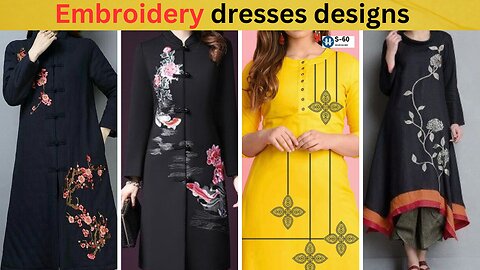 Embroidery dresses designs