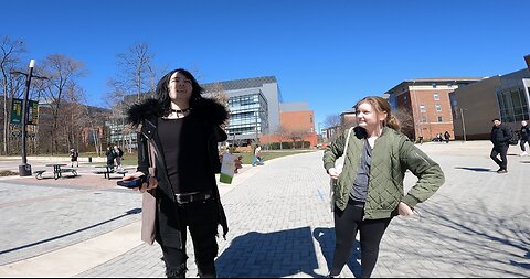 George Mason University (Virginia): Bro Elijah & Sis Charita Join Me, Super Windy Day, Several One on One Conversations with Lesbians, Atheists & A Few True Christians