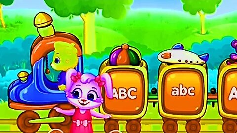 Roma and Diana learn the alphabet ABC train song #romaanddiana #kidsromashow #roma