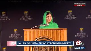 Malala Yousafzai speaks at DePauw University