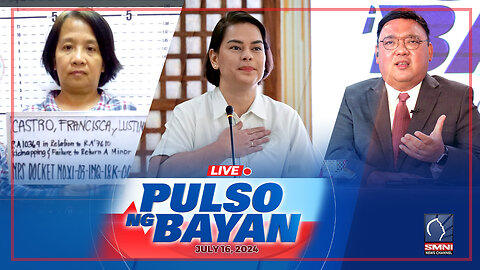 LIVE: Pulso ng Bayan kasama sina Admar Vilando at Jade Calabroso | July 16, 2024