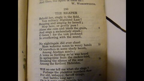 The Reaper - W. Wordsworth