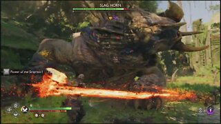 Slag Horn Drake Boss Fight | God of War: Ragnarök 4K Clips (PS5, PS4) | God of War Ragnarok