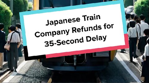 Japanese Train Company Refunds for 35-Second Delay