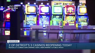2 of Detroit's 3 casinos reopen