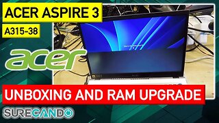 Acer Aspire A315-58 Laptop unboxing and initial reviews RAM Upgrade. Disable Secure Boot. Boot USB