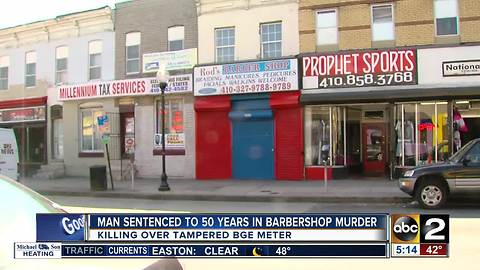 Man sentenced to 50 years in Barbershop Murder