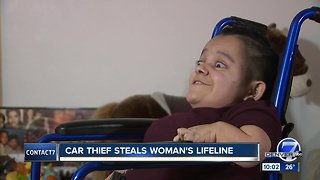 Brazen thief steals family's SUV and wheelchair from woman with brittle bone disease