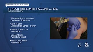 Palm Beach County School District hosting vaccine clinic for eligible employees