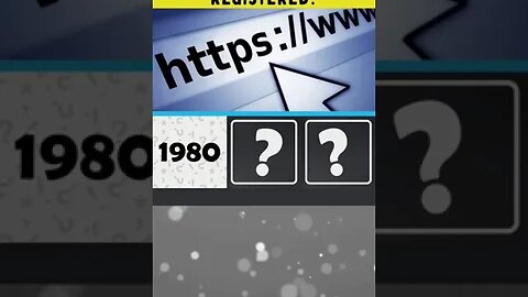 What year was the first Internet domain registered? #shorts #trivia #history #internet #technology