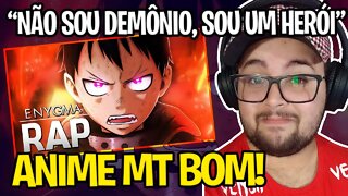 REAGINDO A Rap do Shinra (Fire Force) | Vou Ser Um Herói | Enygma 65