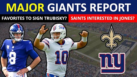 Giants Rumors: Favorites To Sign Mitchell Trubisky? Saints Interested in Daniel Jones Trade?