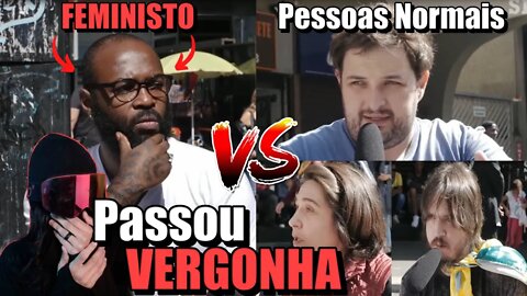 Pessoas normais vs Feministas passando vergonha - React