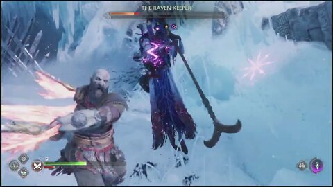 The Raven Keeper Boss Fight | God of War: Ragnarök 4K Clips (PS5, PS4) | God of War Ragnarok