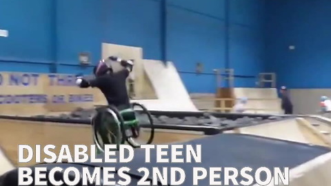 Disabled Teen Becomes 2nd Person Ever To Pull Off A Wheelchair Backflip