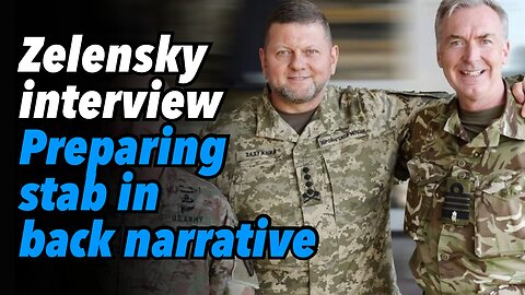Zelensky interview. Preparing stab in the back narrative