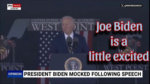 Joe Biden is a little excited