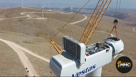 How to Assemble the Vestas Wind Turbine Using The Liebherr LTM1750 Crane