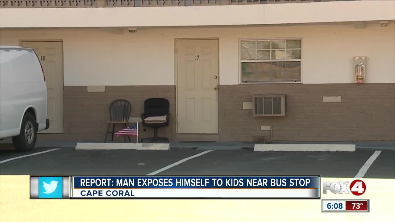 Police investigating reports of man exposing himself near school bus stop in Cape Coral