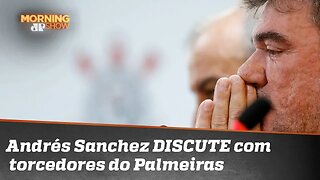 Andrés Sanchez DISCUTE com torcedores do Palmeiras em festa