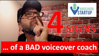 4 Signs of a bad voiceover coach