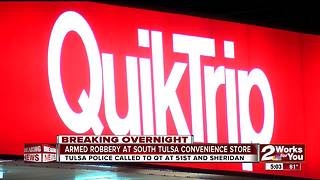 Quiktrip robbed overnight in South Tulsa