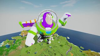 Minecraft Buzz Lightyear Build - Toy Story