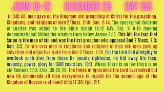 JOHN 10-12. WE ALL ARE ABOUT TO COME FACE TO FACE WITH THE OBJECTIVE TRUTH FROM THE LORD GOD ALMIGHTY!