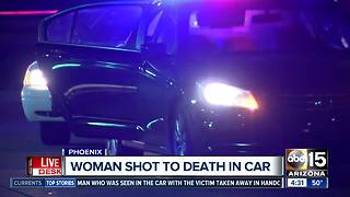 Woman shot to death in car overnight in Phoenix