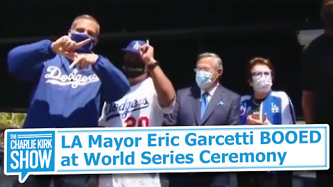 LA Mayor Eric Garcetti BOOED at World Series Ceremony