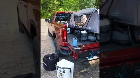 Camping in a GMC Truck #Shorts #gmc #truck #carcamping #camping #overlandgear #overlandcamping #gmc