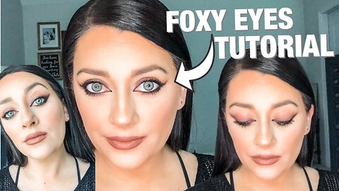 VIRAL FOXY EYES MAKEUP TREND TUTORIAL *INSTANT EYE LIFT WITHOUT SURGERY*
