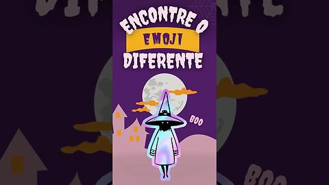 Encontre O Emoji Diferente Especial de Halloween