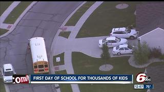 First day of school for thousands of kids in central Indiana