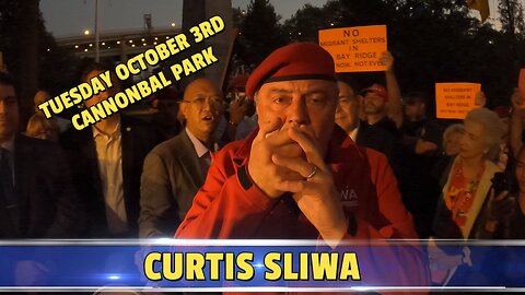 Curtis Sliwa at Cannonball Park October 3rd 2023