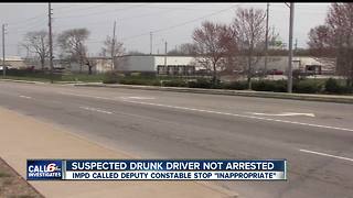 Suspected drunk driver walks away from criminal charges after a deputy constable tells him to pull over