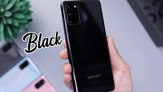 Black Galaxy S20+ Unboxing, Size Comparison, & First Impressions!