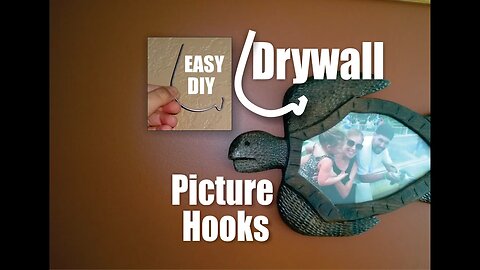 How to make Drywall or Sheetrock Photo Hooks Easy DIY
